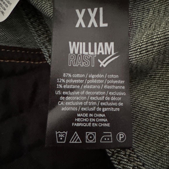 William Rast Men’s Denim Jacket - XXL  NWOT - Picture 15 of 15